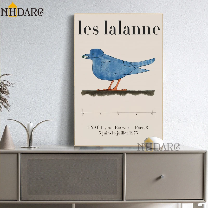 Animal Vintage Retro Blue Birds Canvas Print Painting Posters Wall Pictures Art Nostalgic Classical Living Room Home Decoration