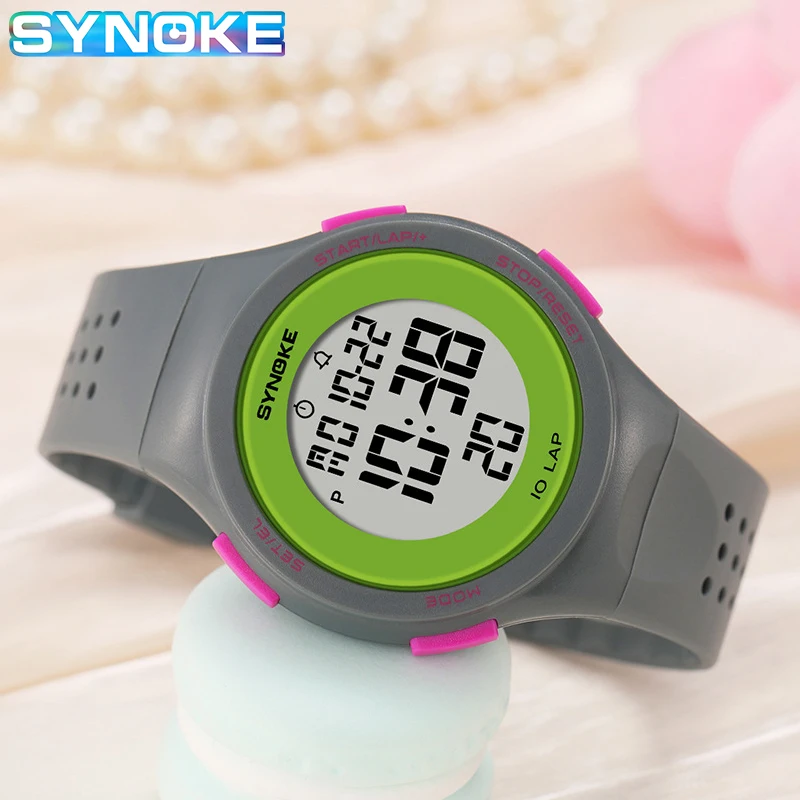 Reloj Digital LED para mujer, reloj electrónico, relojes deportivos impermeables para nadar, relojes de pulsera ultrafinos, reloj femenino