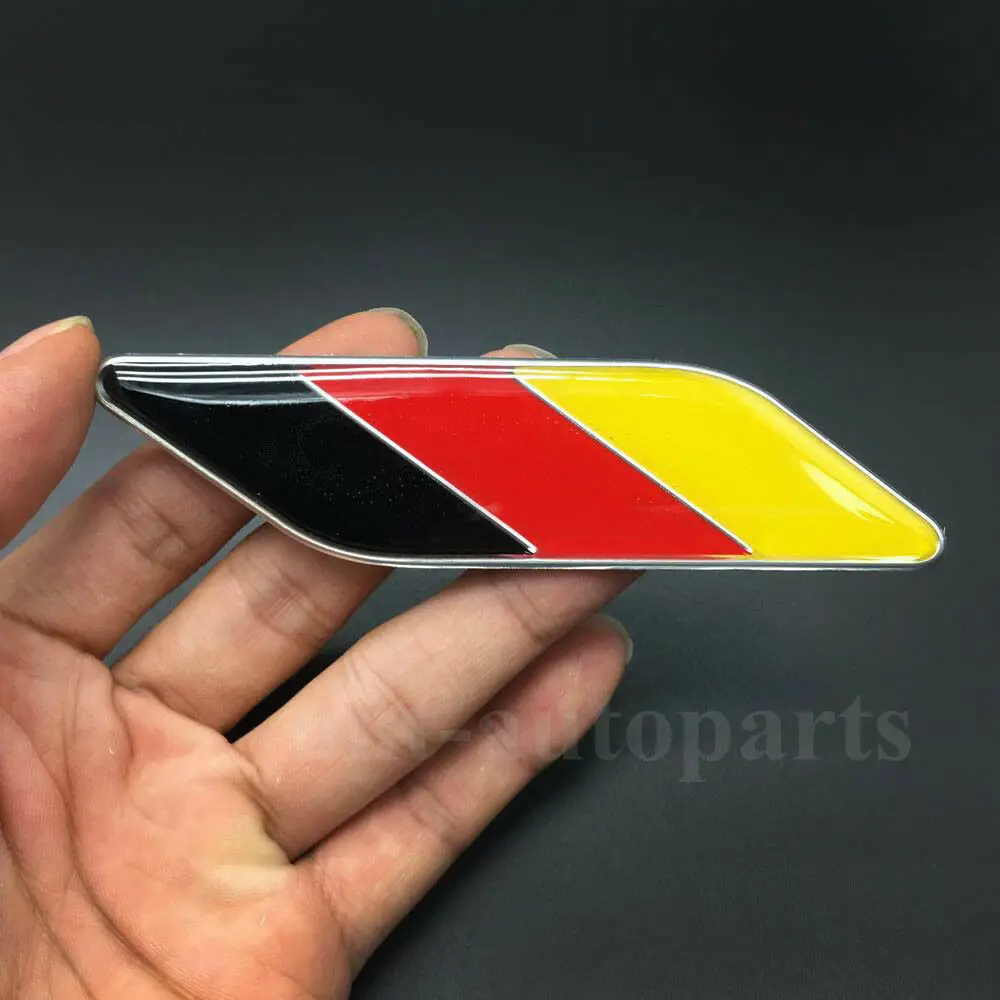 Paar Deutschland Flagge Auto Auto Fender Side Embleme Röcke Abzeichen Aufkleber Aufkleber