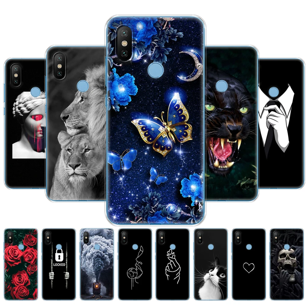 Case For Xiaomi Mix 2S funny Soft Silicon TPU Case Cover For Xiaomi Mi Mix 2S Mix 2 S Back Cover Protective Back Cover Coque