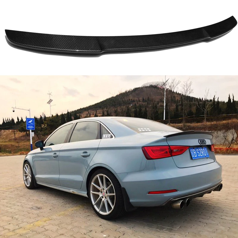 

A3 S3 8V задний спойлер из углеродного волокна для Audi A3 S3 8V Sedan 2014-2017 V Style