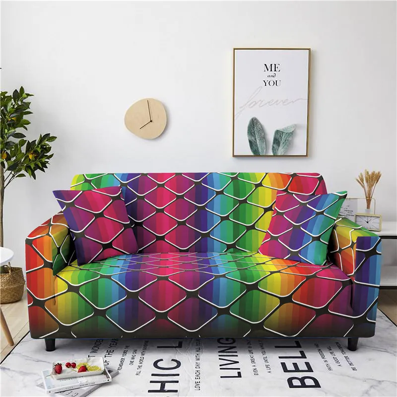 Elastische Stof Moderne Eenvoudige Sofa Cover Kan Worden Verwijderd En Wasbaar Volledige Bag Stofdichte Cover Voor Vier Seizoenen