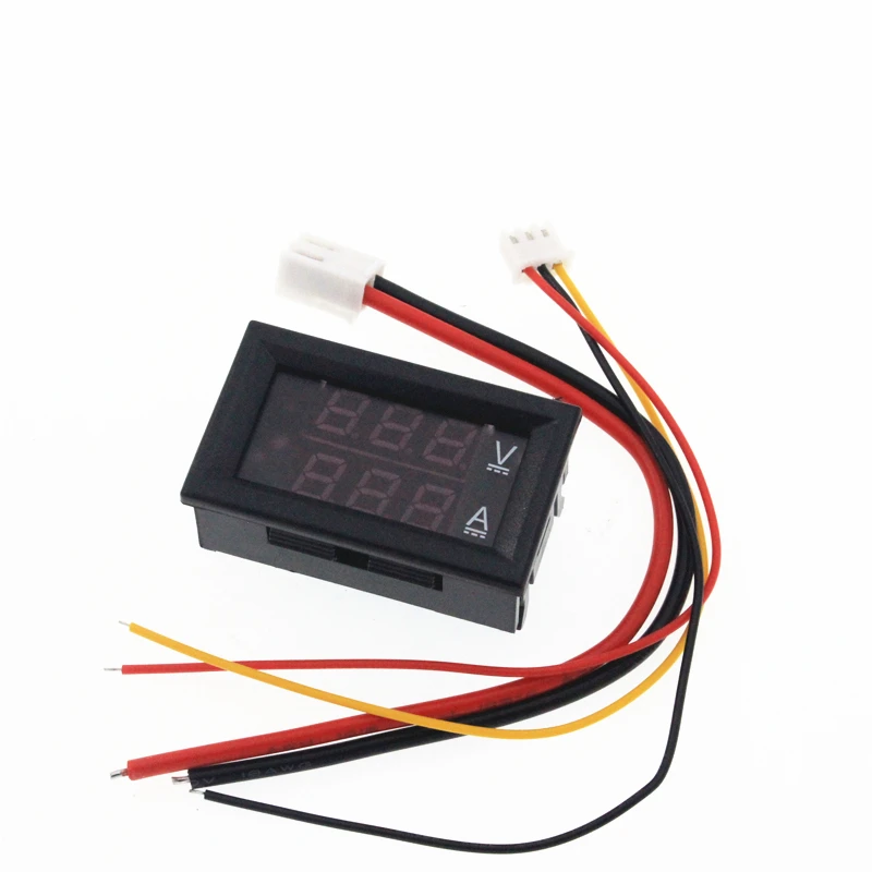 DC 100V 10A Voltmeter Digital Voltmeter Ammeter Blue + Red LED Amp Dual Digital Volt Meter Gauge Electromobile Motorcycle Car