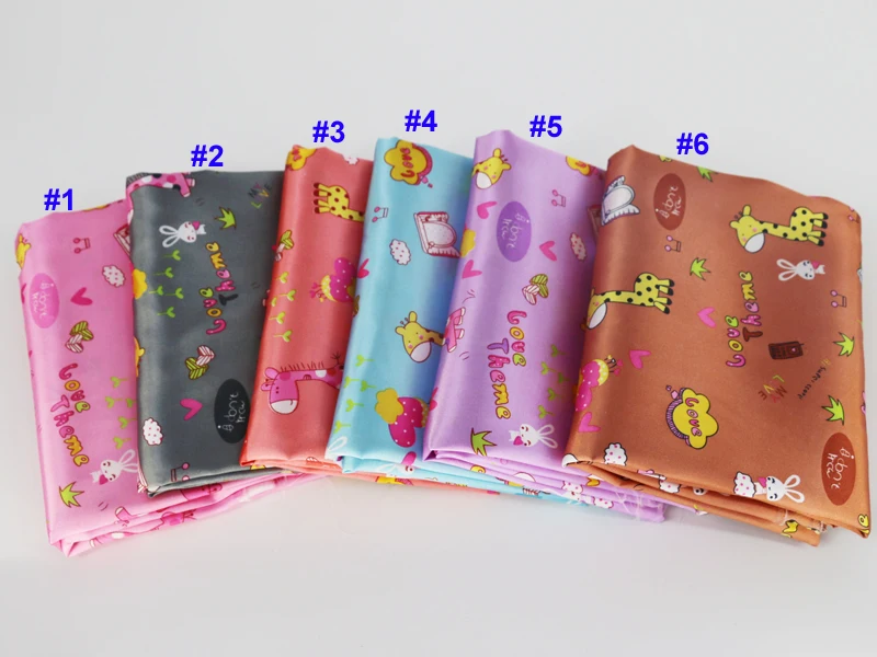 1 metr X 1,5 metra Super oferty!! Cartoon Animal Poliester Satyna Materiał Patchwork