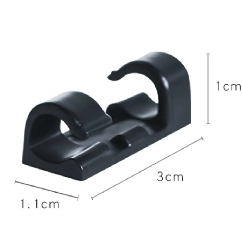 20 pcs Cable Organizer Clips Wire Cable Management Desktop & Workstation USB Charging Data Cord Line Winder Sleeve Holder