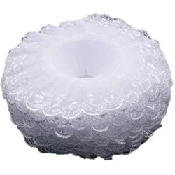 6Pcs Lace Bouquet Collar, Lace Collar DIY Bouquet Holder Wedding Bridal Bouquet Collar Lace Decoration Bouquet Holder