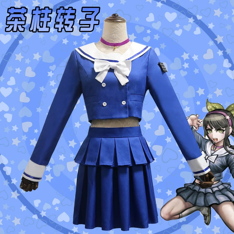 Danganronpa V3 Killing Harmony Tenko Chabashira Cosplay Costumes Women Dress School Uniform Clothing