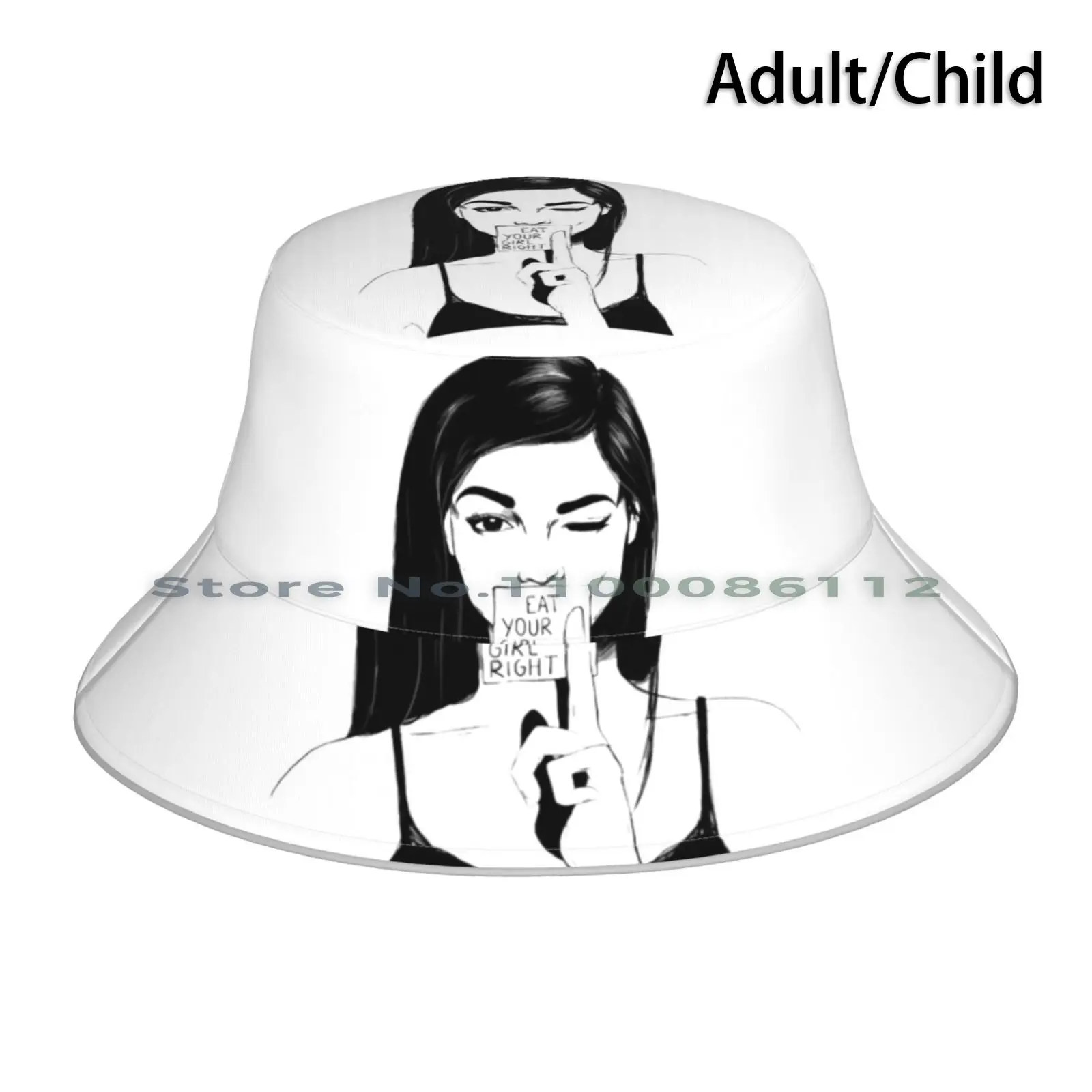 Girl Bucket Hat Sun Cap Power Girl Fighter 8march March 8 Feminism Revolution Feministmovement Feminist Artist Feministart