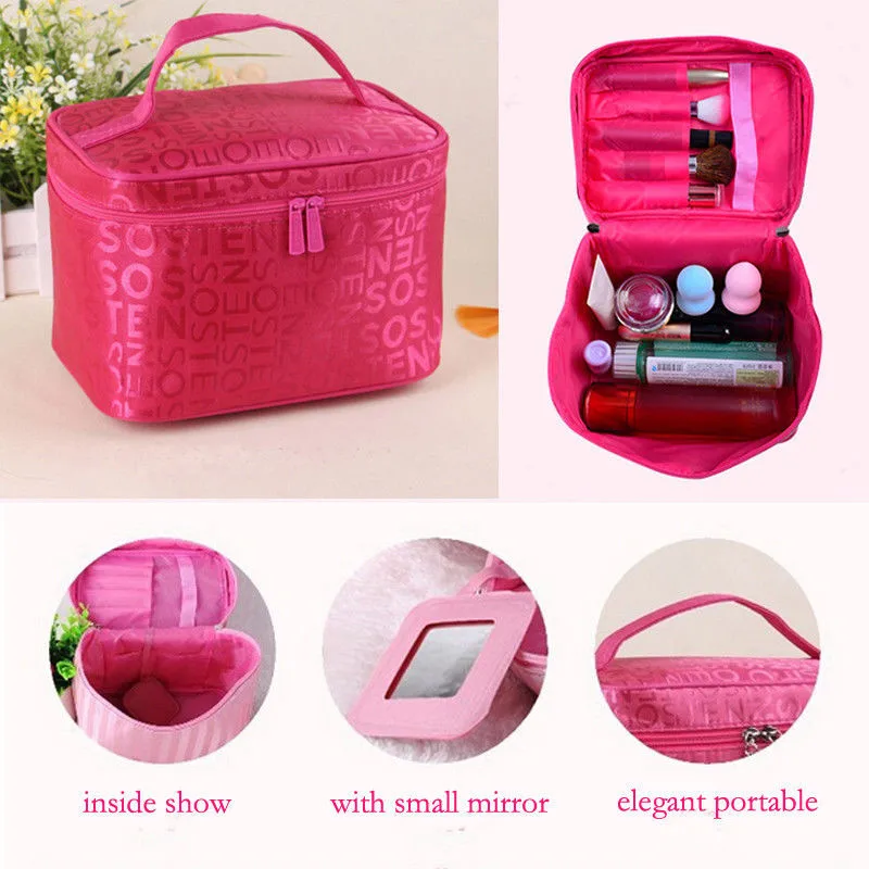 5 colors New Women Makeup Bag Cosmetic Bags Women Ladies Beauty Case Cosmetics Organizer Toiletry Bag Travel Wash Pouch