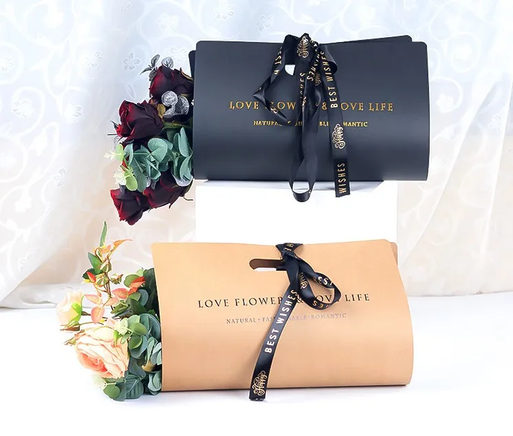 40*60cm Rose Floral Gifts Wrapping Kraft Paper Flowers Arrangement Bags Bouquet Florist Gift Packing Wedding Supplies 50pcs/lot