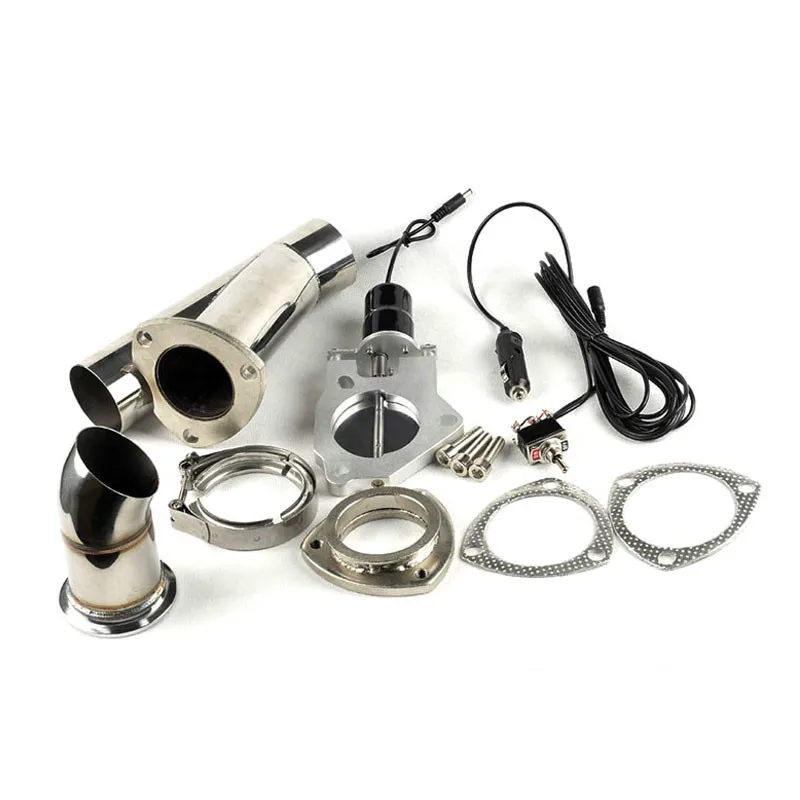 

New 2.5inch exhaust cutout pipe with switch Manual control for universal exhaust and akrapovic car