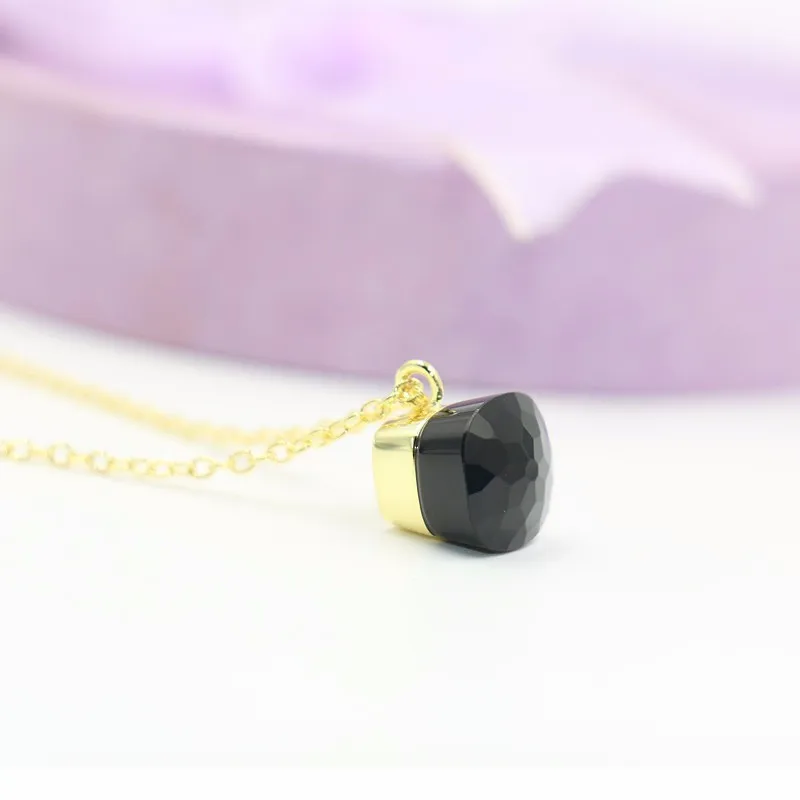 Classic Solid 925 Sterling Silver Candy Sweety Necklace For Women Synthetic Gemstone 45 Chain Gifts  The New Year