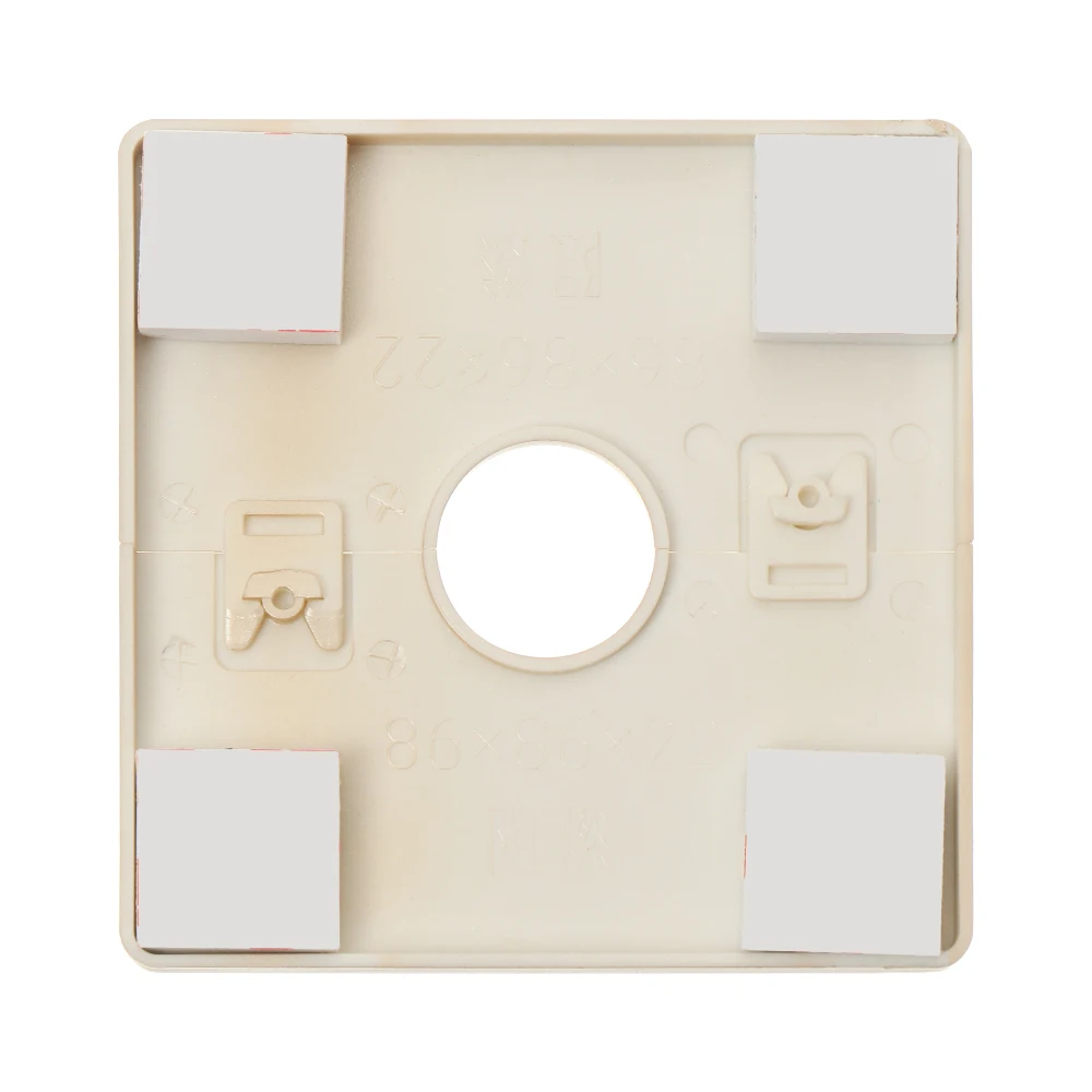 86Type ABS Wall Wire Hole Cover Air-conditioning Dust Pipe Plug Reserved Drill Hole Panel Decor Office Desk Hole Cap Hardware