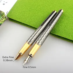 Marca de luxo Metal Fountain Pen, Elegante Business Office e Material Escolar, Caneta Escrita Retro, 116