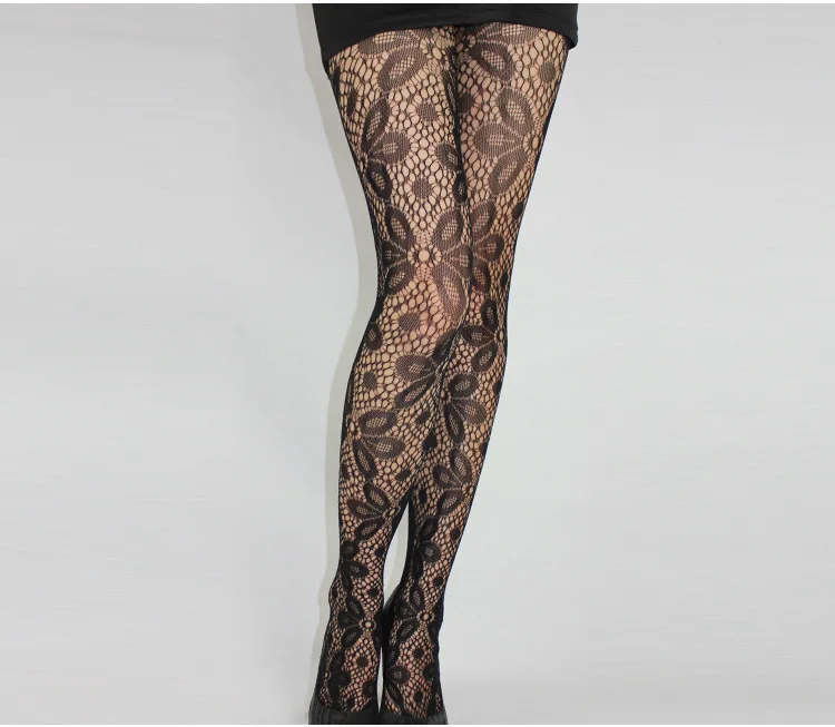 Fashion Womens Lady Girls Black Sexy Fishnet Pattern Jacquard Stockings Pantyhose Tights  skull Woman 1pcs dww42