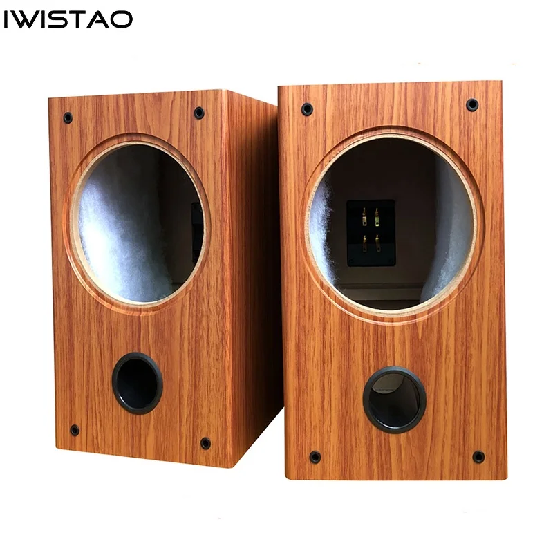 IWISTAO 8 Inch Full Range Speaker Empty Cabinet Enclosure 1 Pair 15mm High Density Board Inverted HIFI Audio DIY