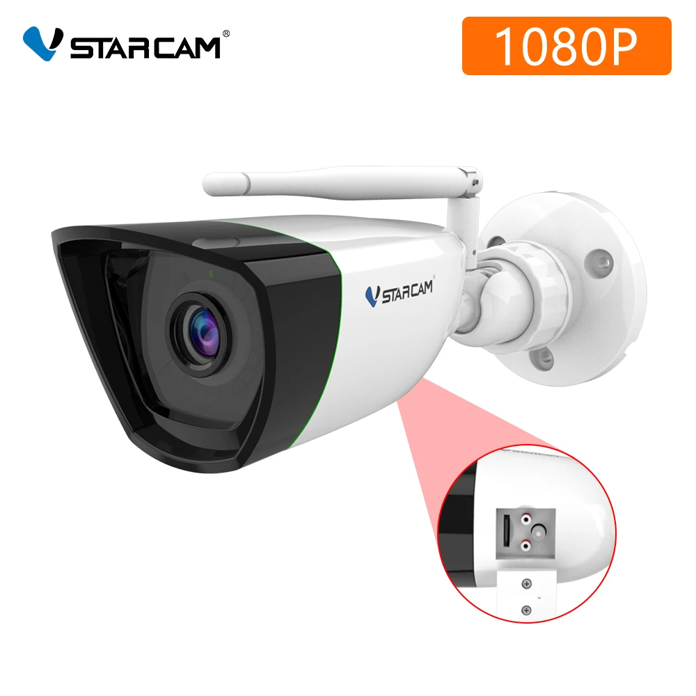 

Vstarcam CS55 3MP 1296P IP Bullet Camera AI Humanoid Smoke Alarm Absent Detection Intercom Baby Monitor