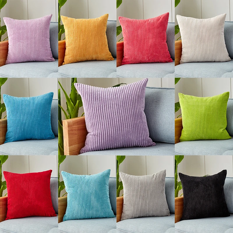 Capa de almofada de veludo 45x45cm para sala de estar sofá almofadas decorativas de veludo nordic decoração para casa housse de coussin