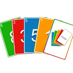 Scrum poker ag-cartão de ajuste de dificuldade, projeto, flexível, poker