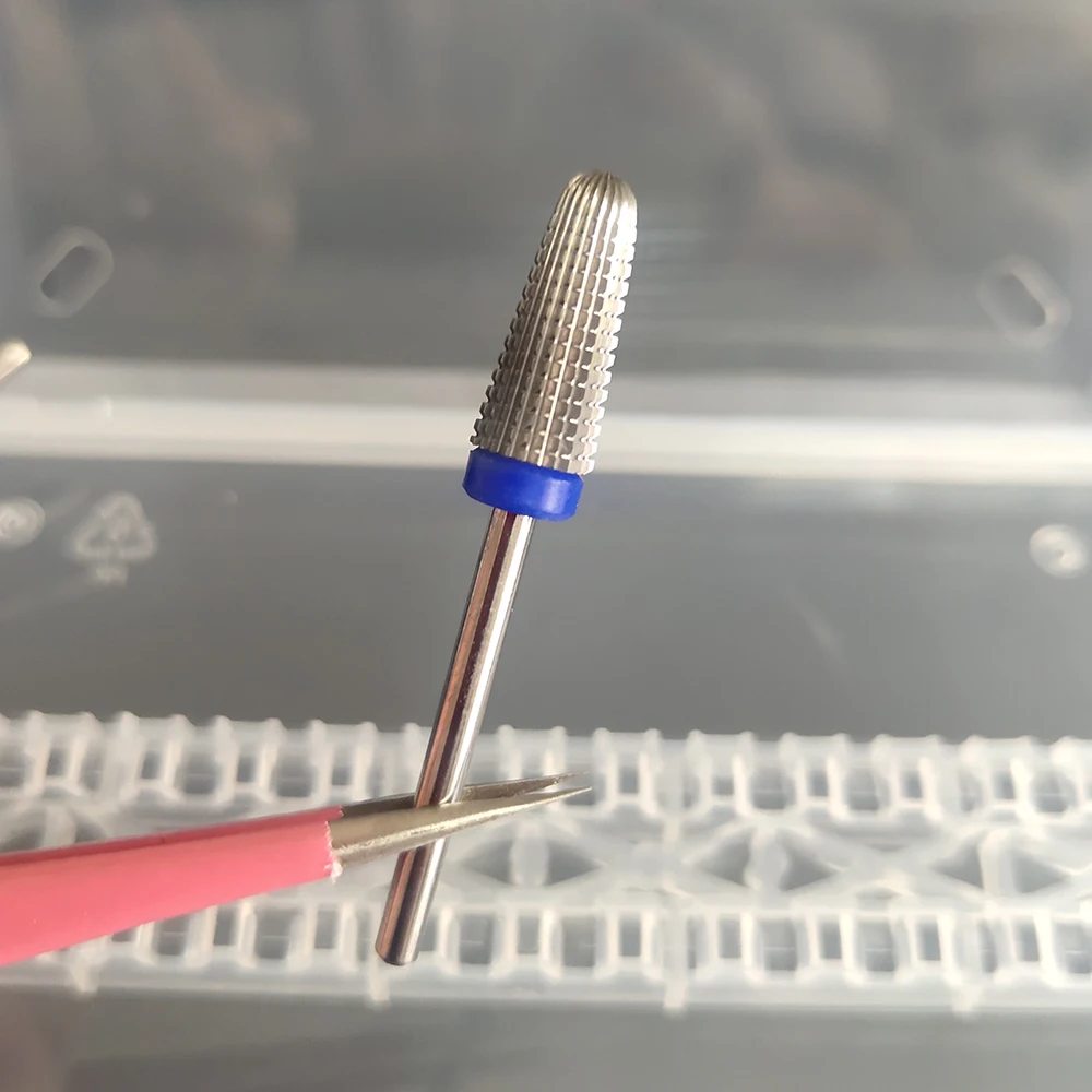 5in1 Konische Sicherheits Hartmetall Nagel Bohrer Bits Mit Cut Bohrer Hartmetall Fräser Für Maniküre Entfernen Gel Nägel Zubehör – Detail 5