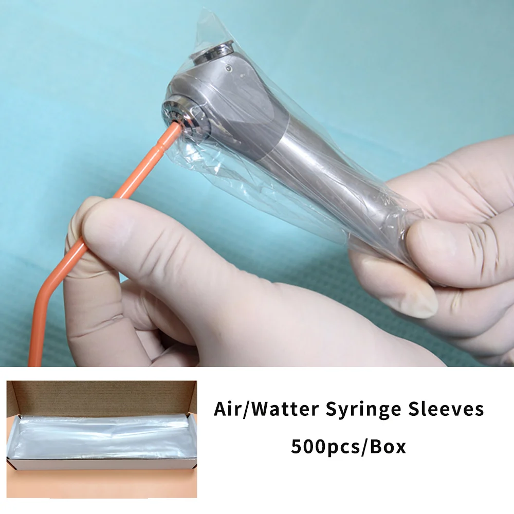 

Airwater Syringe Sleeve Dental Disposable Isolation Covers Air Water Three Way Use Handpiece Sleeves Plastic 500pcs Dentistry