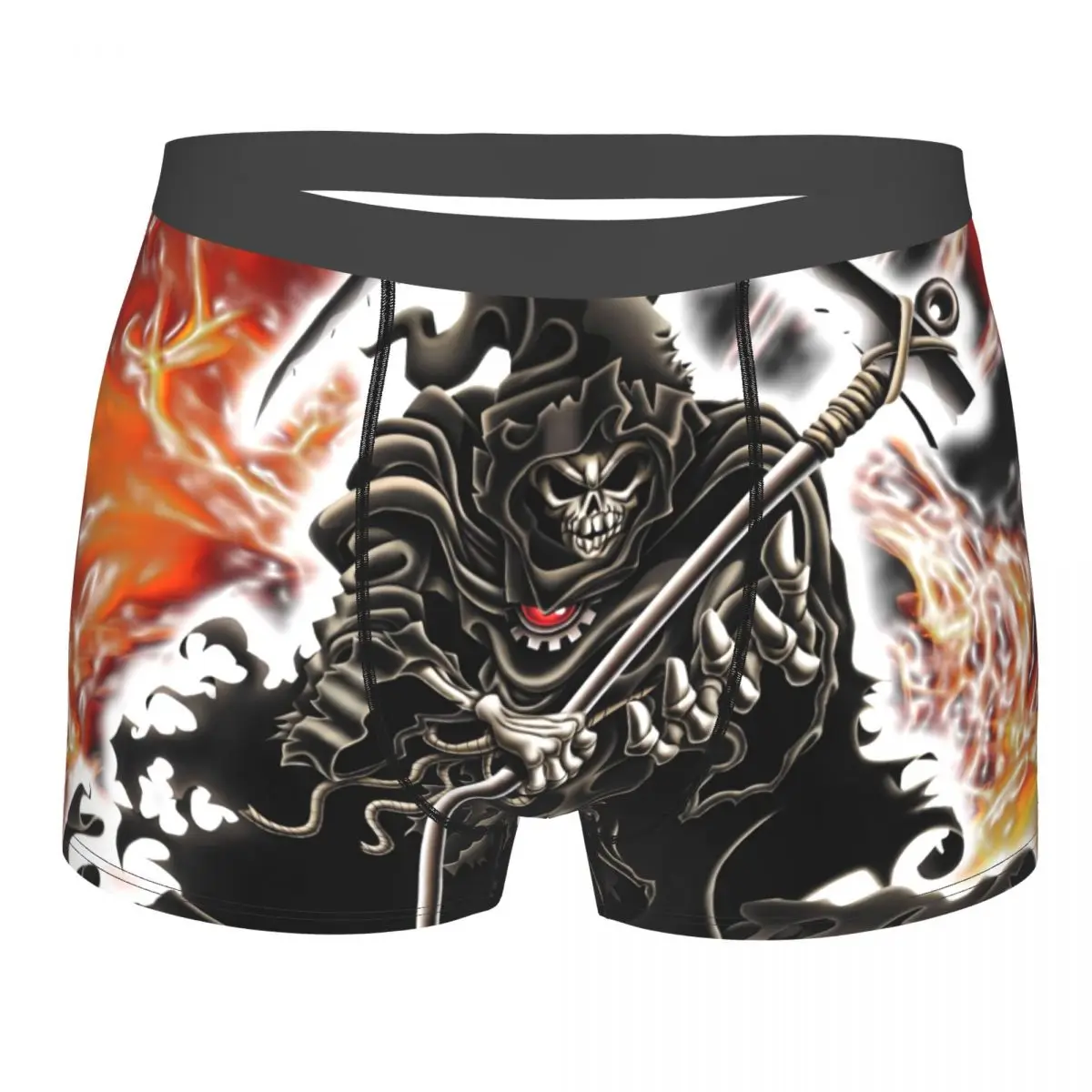 

Dark,Grim Reaper Underpants Breathbale Panties Male Underwear Print Shorts Boxer Briefs