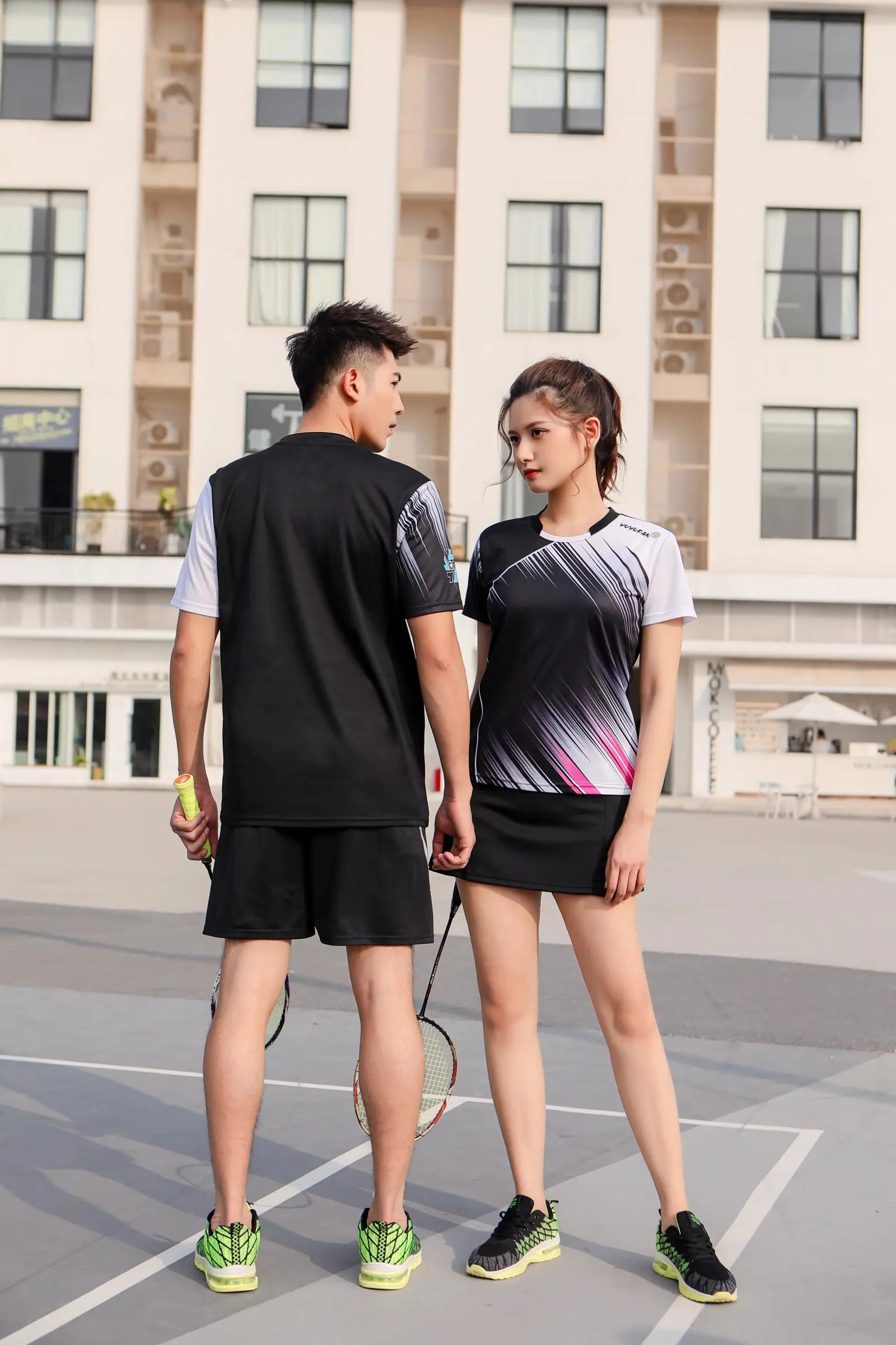 الريشة قمصان الرجال النساء ، قميص رياضي قمصان التنس ، تنس طاولة التي شيرت ، سريعة الجافة اللياقة البدنية الرياضة فريق التدريب لعبة