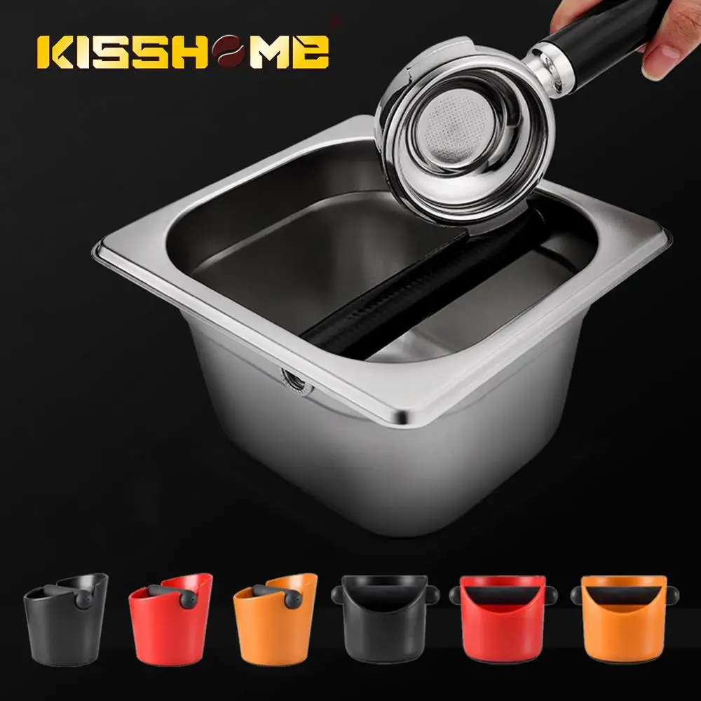 

Coffee Powder Residue Box Detachable Tamper Knock Box ABS Deep Bent Design Coffee Slag Manual Grinder Household/Bar Accessories