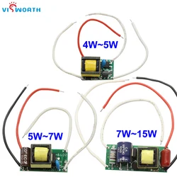 3W 5W 7W 15W ściemnialny sterownik Led 250ma sterownik stałoprądowy LED AC 110V 220V 240V oświetlenie zasilanie dla żarówki Led