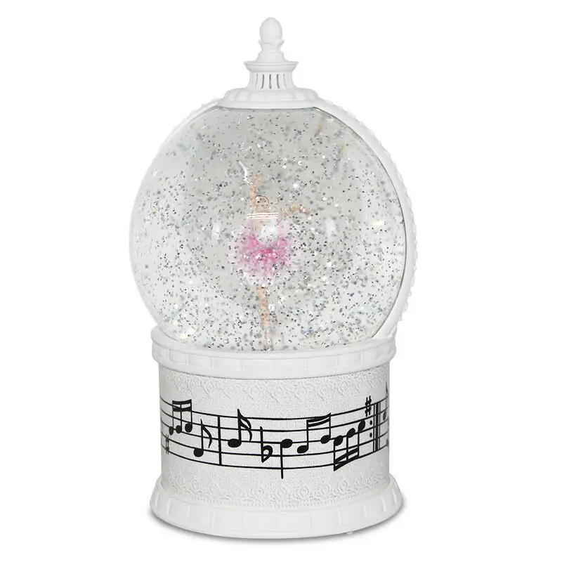 Swivel Ballerina Crystal Ball Music Box Children\'s Day Birthday Gifts for Daughter Girls New Year Christmas Present Night Light