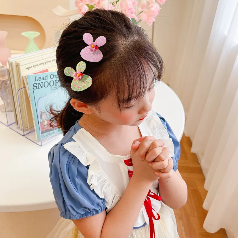 New Girls Cute Cartoon Velcro Hairpins For Baby Shining Post Hair Clip Lovely Headdress Barrettes Kids Hair Accessories Headwear