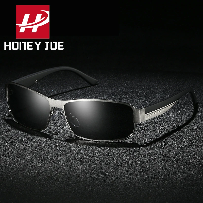 

Retro Vintage Mens Polarized Sunglasses Rectangle Driving Fishing Outdoor Sun Glasses Alloy Metal Frame Goggles Eyewear UV400