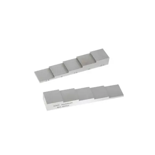 5 Stap 6063 Aluminium Kalibratie Blok & Test Blok & Ut Blok Met Stap Dikte 2.5-5-7.5-10-12.5mm Voor Dikte meten