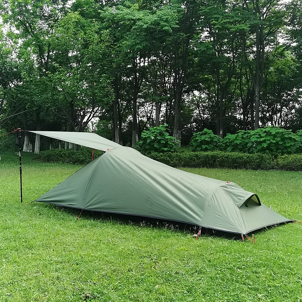 

Ultralight Outdoor Camping Tent 1 Person Camping Tent Water Resistant Tent Aviation Aluminum Support Portable Sleeping Bag Tent