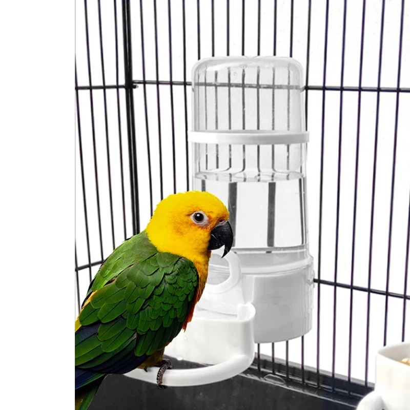 Bird Water Drinker Feeder Waterer with Clip Pet Bird Supplies Dispenser Bottle Drinking Cup Bowls For Pet Parrot Cage