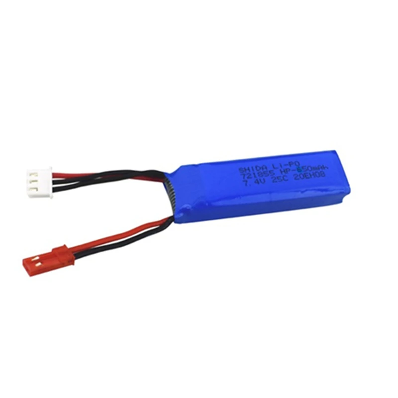 2PCS/4PCS 7,4 V 650mAh Lipo Batterie für WLtoys A202 A212 A222 A232 A242 A252 4WD RC Auto 7,4 V 721855 2S für RC auto ersatzteile