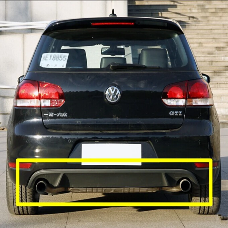 

ABS Rear Bumper Diffuser Lip For VW Golf VI MK6 GTI bumper 2010-2013