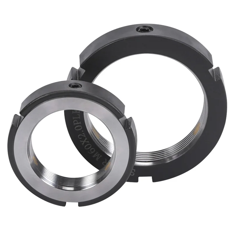 Precision R-type radial lock nut M8/10/12/15/20/30*1.0/1.5P CNC machine tool bar screw bearing anti-loosening round nut