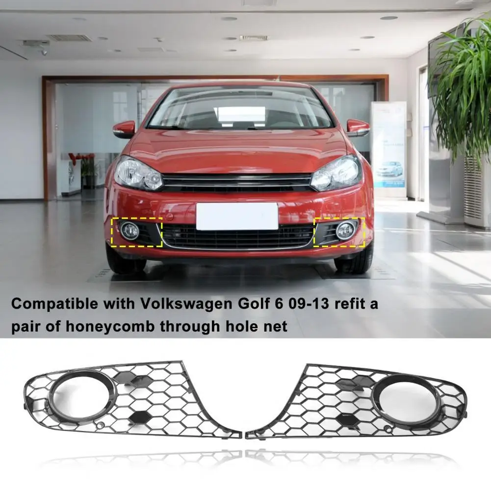 

2Pcs High Quality Lower Side Grille Easy Installation Compact Front Bumper Grille Lower Grille