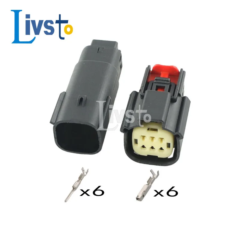 5 Sets 6 Pin 1.5 Mm Molex Female Male Waterproof Automotive Wire Connector Auto Plug For Ford Mondeo 33482-0601 33472-0601