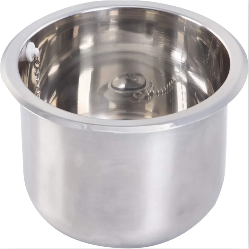 ф265*120mm Stainless Steel Round Sink Polished GR-577B RV Caravan Camper Boat