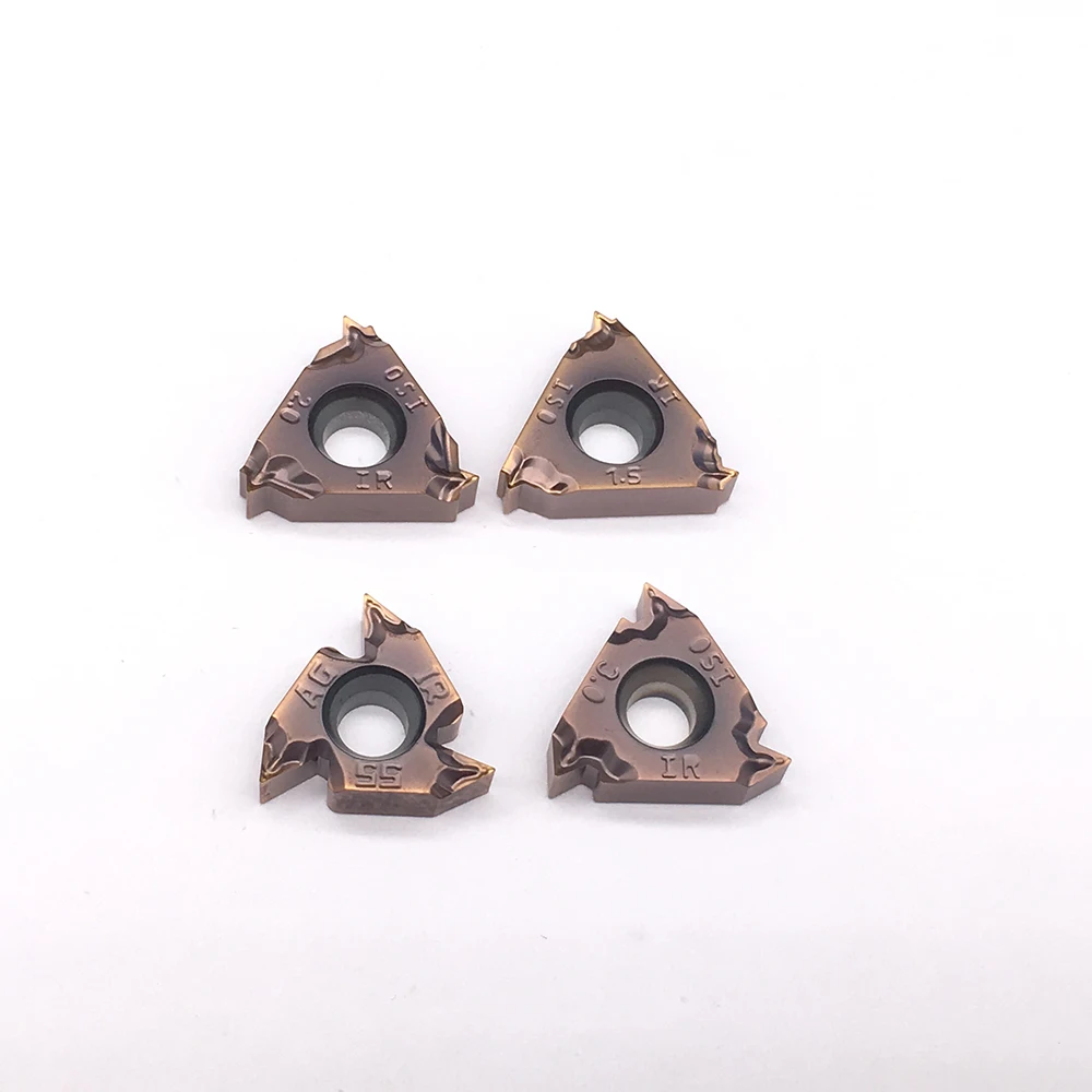 10 Chiếc 16IR M AG60 AG55 1.0-3.0 Máy Tiện Thép Không Gỉ Và Inox Bộ Phận Được Đa Năng Toolholders Cùng Đường Chỉ May Miếng Lót CNC
