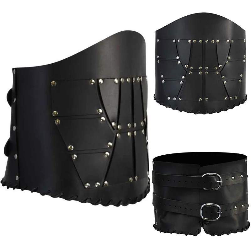 Medievale Vintage cintura larga uomo cavaliere armatura medievale accessori pirata vichingo puntelli Steampunk per Costume Cosplay fantasia per adulti