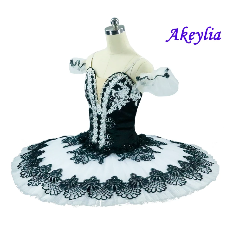 Black Red Spanish Pancake TUTU Adult Women Girls Classical Black White Professional Ballet Platter Tutu Paquita Competiton