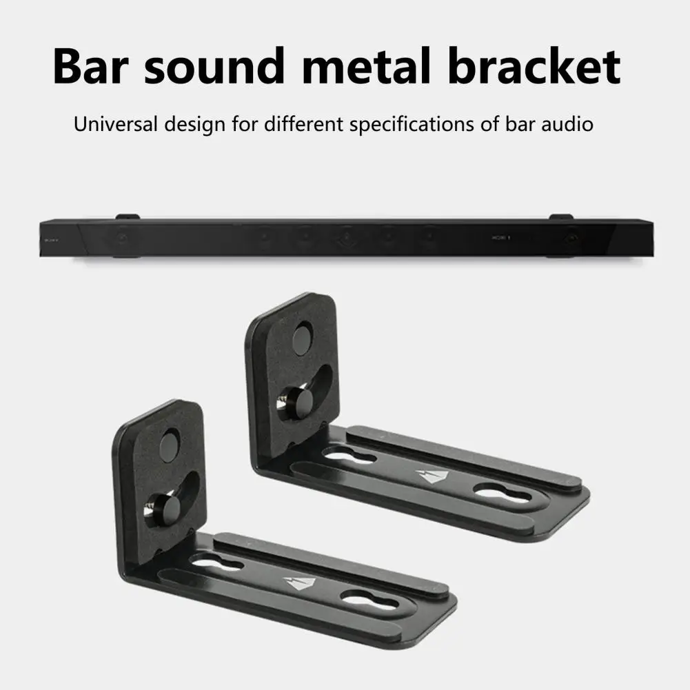 Soundbar Bracket Reliable Soundbar Mount Stand Storage Easy Installation  Practical Anti-slip Sound Bar Wall Mount Holder