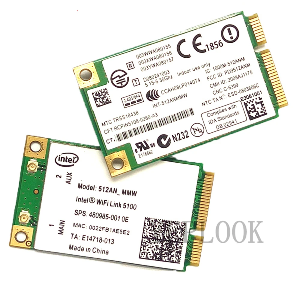 

533AN MMW 5300AGN 450 Мбит/с двухдиапазонный 2,4G 5 ГГц мини PCIe Wi-Fi карта 802.11a/b/g/n для Dell Asus Acer рекламное устройство Мини хост