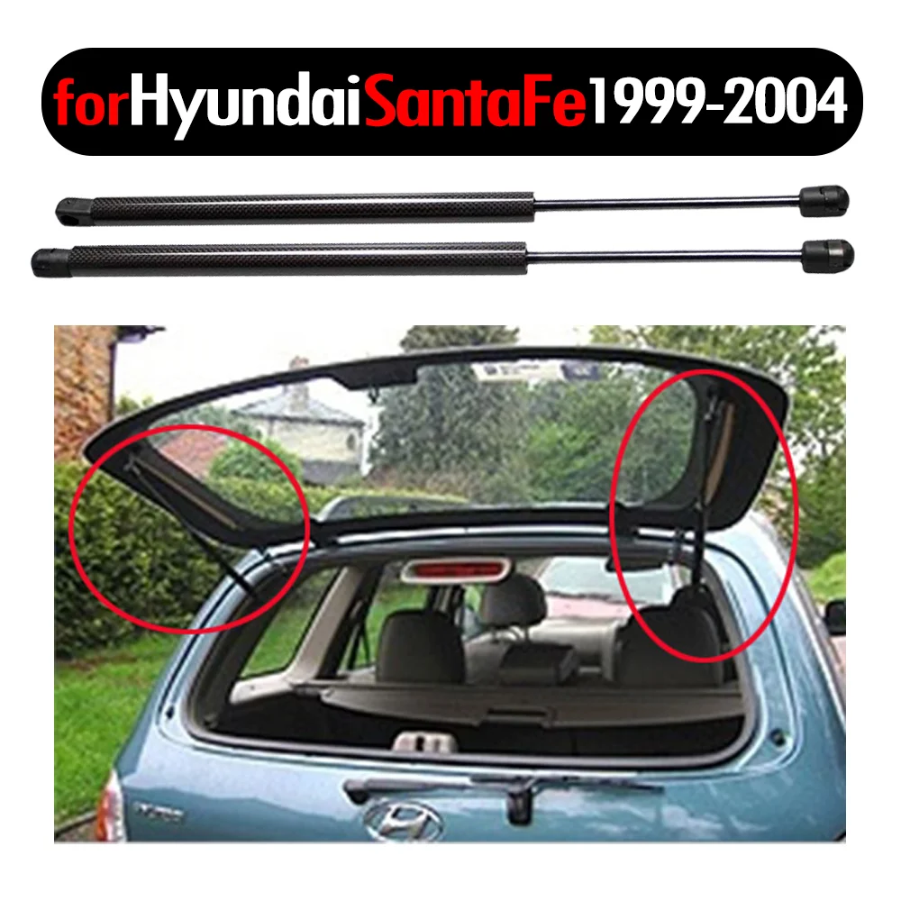 2pcs Auto Lift Support  Rear Window Glass Gas Struts for Hyundai Santa Fe Sport Utility 2001-2006 17.14 inch Rear Left&Right