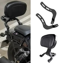 Matt Black Fixed Mount&Driver Passenger Backrest For Honda 2021-2022 Rebel CMX 1100