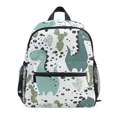 Sac à Dos d'École Dinosaure Mignon pour Enfant Garçon et Fille, Accessoire Créatif avec Livre d'Animaux