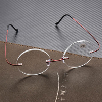 New Ultra-light Rimless Round frame Reading Glasses Vintage Classic Trend Spectacles +1.0, +1.5, +2.0,+2.5,+3.0,+3.5,+4.0 N5